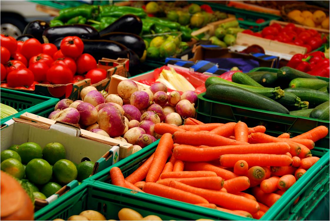 vegetables at market